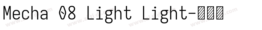 Mecha 08 Light Light字体转换